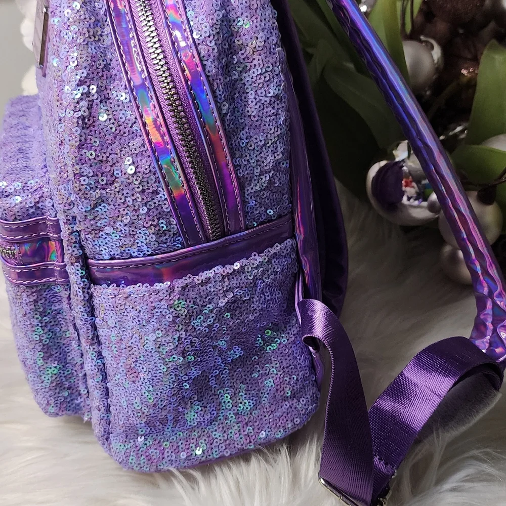 Set of 2 Ariel sequin Loungefly backpack&wallet